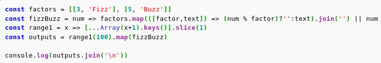 FizzBuzz in JavaScript